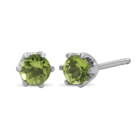 0.50 ct. T.G.W. Peridot Stud Earrings in Sterling Silver