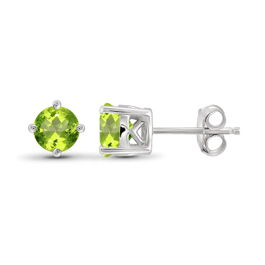 1 1/5 ct. T.G.W. Peridot Stud Earrings in Sterling Silver