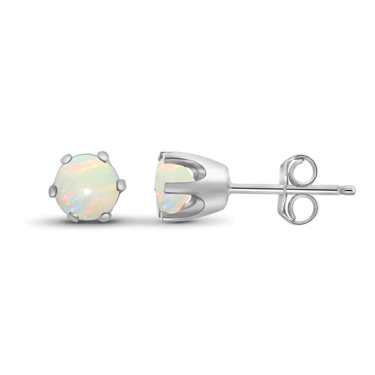 0.50 ct. T.G.W. Ethiopian Opal Stud Earrings in Sterling Silver