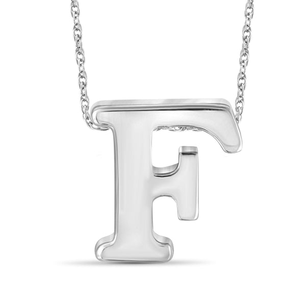 Sterling Silver A TO Z Initial Pendant
