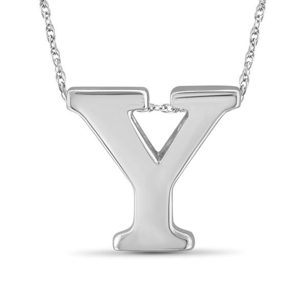 Sterling Silver A TO Z Initial Pendant