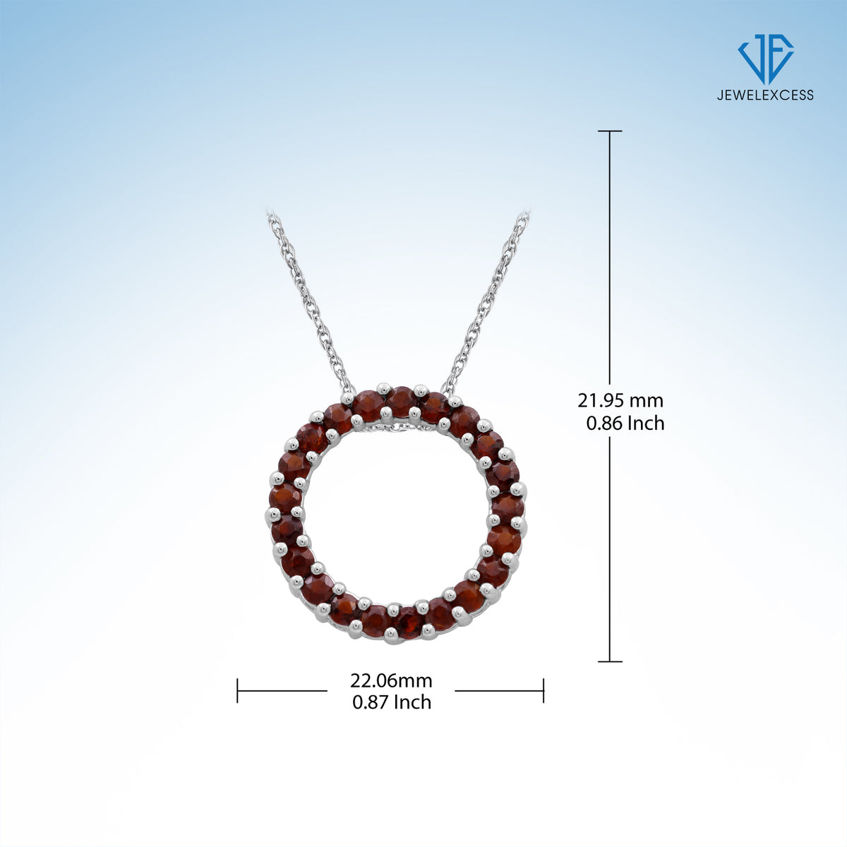 1 ct. T.W. White Diamond Circle Necklace in Sterling Silver