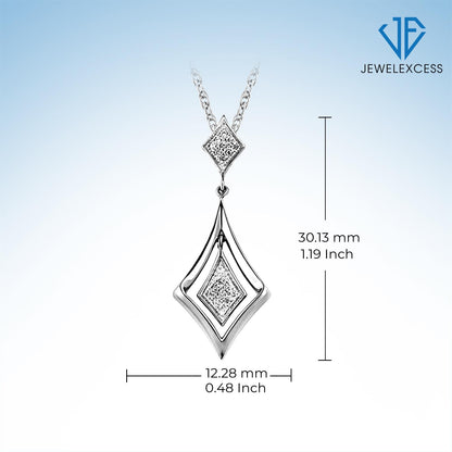 1/20 ct. T.W. White Diamond Pendant in Sterling Silver