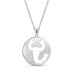 What's Your Sign? Scorpio Cutout Sterling Silver Pendant
