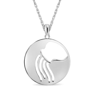 What's Your Sign? Aquarius Cutout Pendant In Sterling Silver