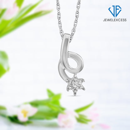 Diamond Accent Pendant in Sterling Silver