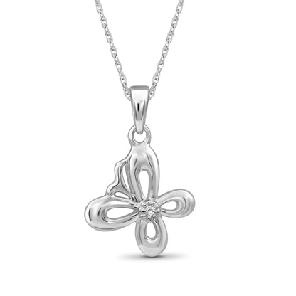 Diamond Accent Pendant in Sterling Silver