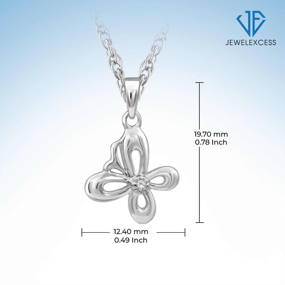 Diamond Accent Pendant in Sterling Silver