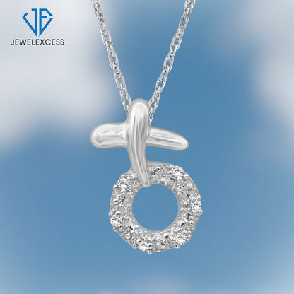 1/10 ct. T.W. White Diamond Pendant in Sterling Silver