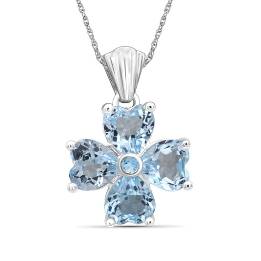 3.85 ct. T.G.W. Sky Blue Topaz Pendant in Sterling Silver