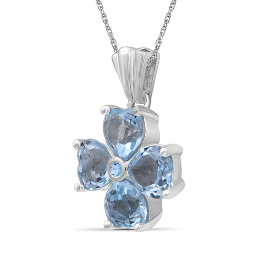 3.85 ct. T.G.W. Sky Blue Topaz Pendant in Sterling Silver