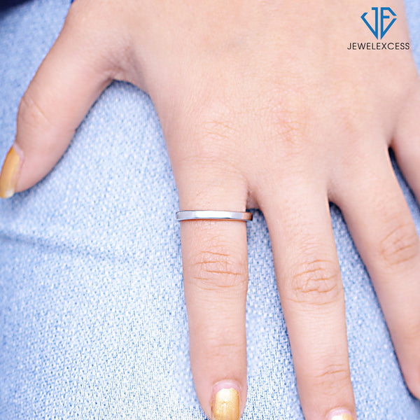 Sterling Silver Or 14K Gold-Plated Plain Prmoise Ring
