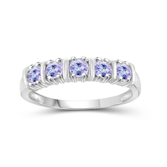 0.50 ct. T.G.W. Tanzanite Ring in Sterling Silver or 14K Gold over Silver