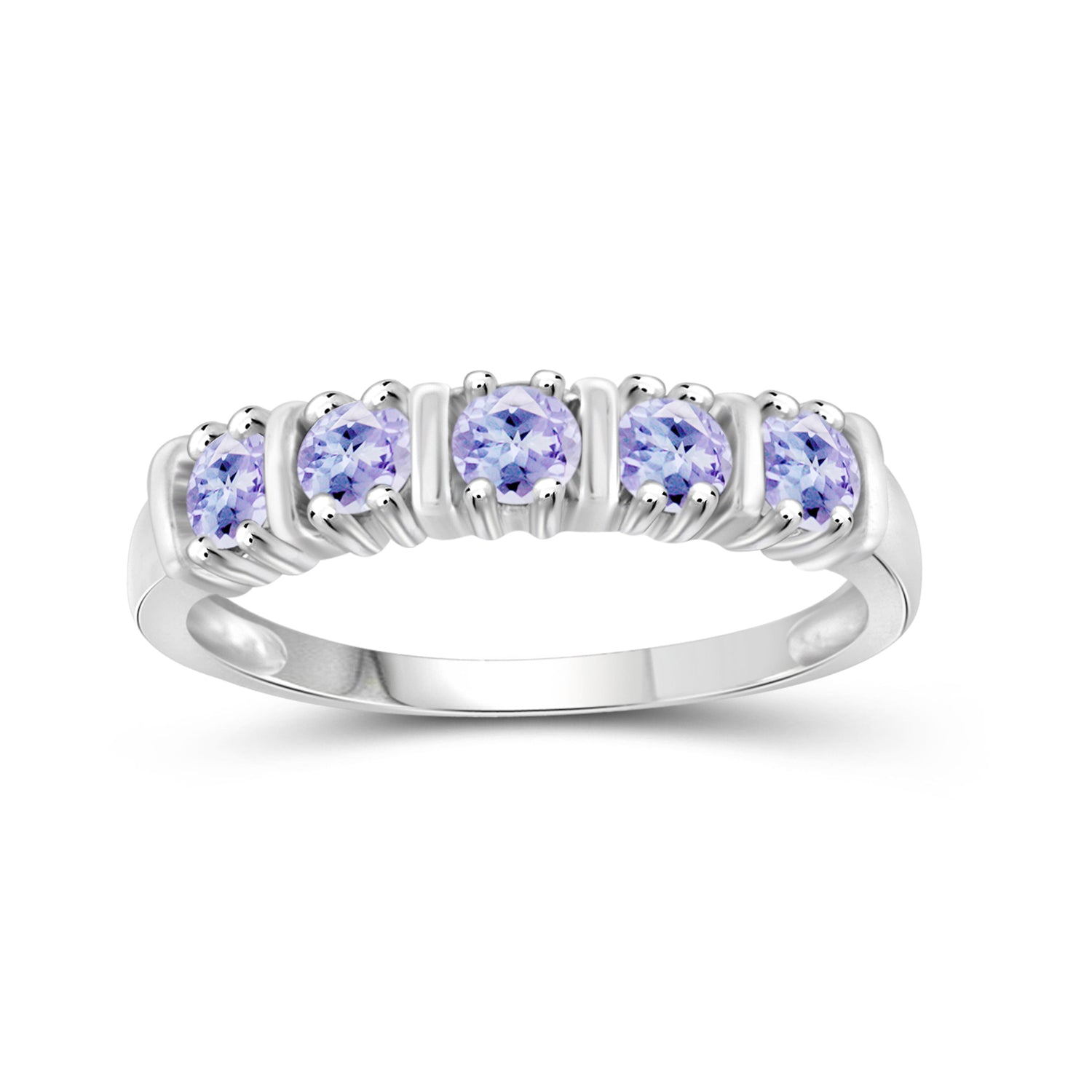 0.50 CTW Tanzanite Gemstone Ring in Sterling Silver Or 14K Gold-Plated