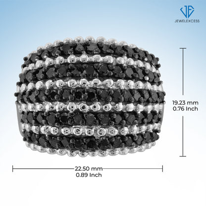 2 ct. T.W. Black Diamond Ring in Sterling Silver
