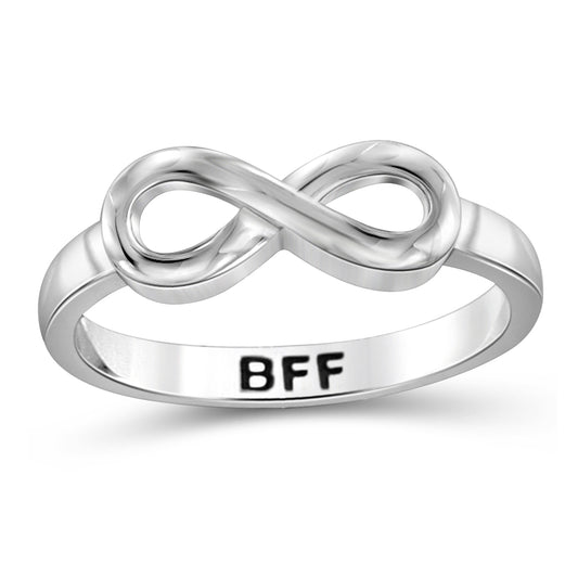 "BFF" Infinity Knot Ring in Sterling Silver