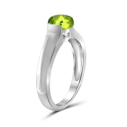 0.75 ct. T.G.W. Peridot Ring in Sterling Silver