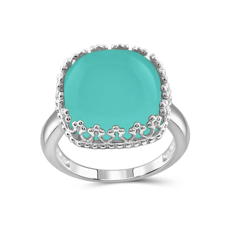 10 3/4 Carat T.G.W. Chalcedony Sterling Silver Ring
