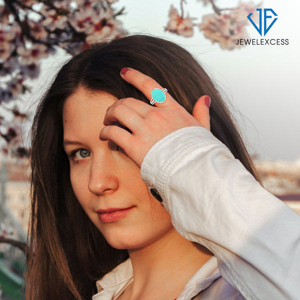 6-3/4 Carat T.G.W. Chalcedony Sterling Silver Ring